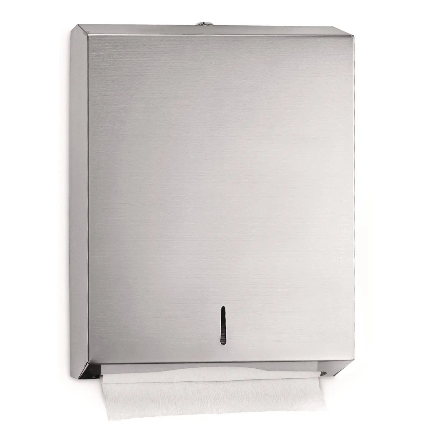 Vertical C-Fold/Multi-Fold Paper Towel Dispenser, 14.5 x 4 x 11.2, Brushed Stainless Steel