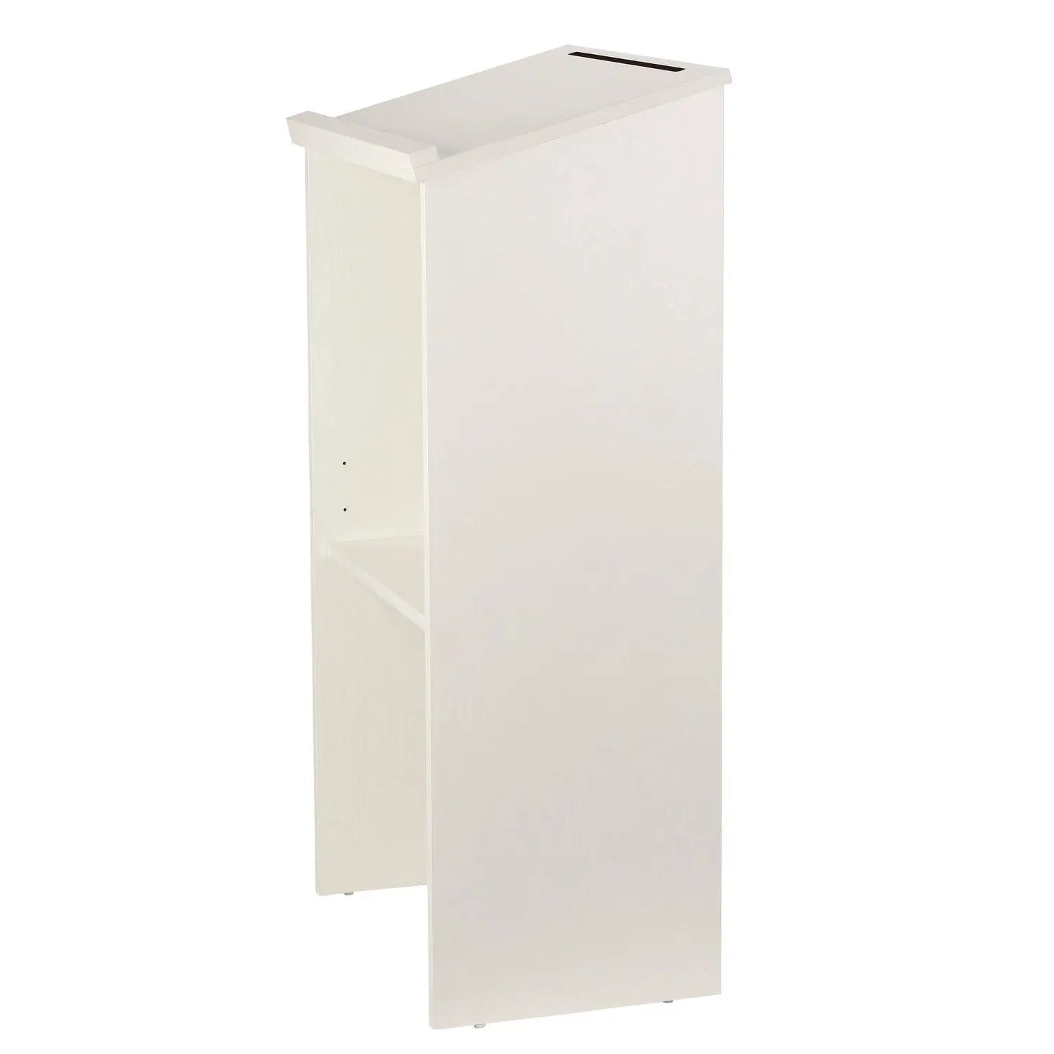 Wood Stand-up Podium Lectern Speaker Stand, 23 x 15 x 45.8, White AdirOffice Flipcost