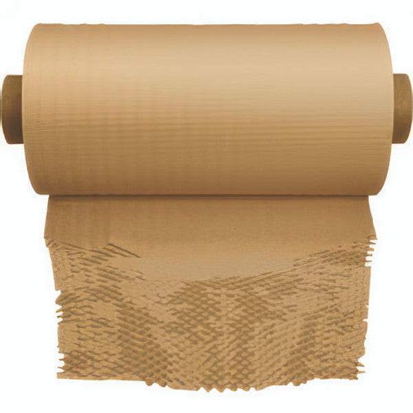 ipg® HexcelWrap Kraft Paper Cushioning Roll, 15.25" x 840 ft, Brown Kraft